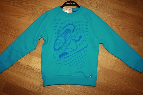 Sorry4theMess raglan sweatshirt turquoise