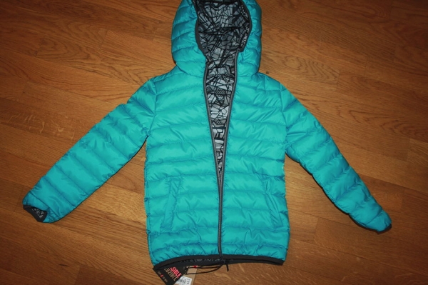 Sorry4theMess wendbare Steppjacke gris chiné