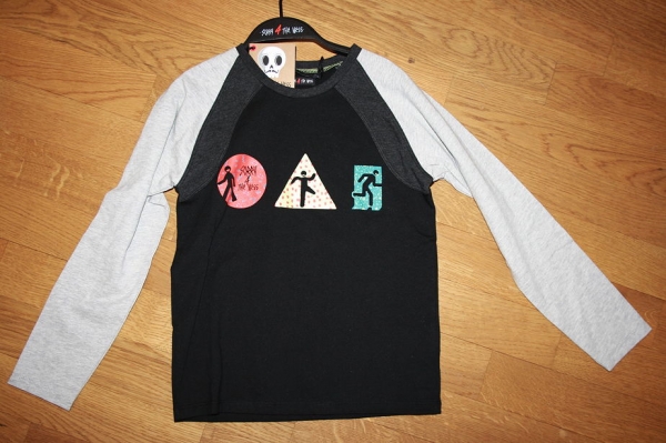 Sorry4theMess raglan longsleeve "traffic" noir