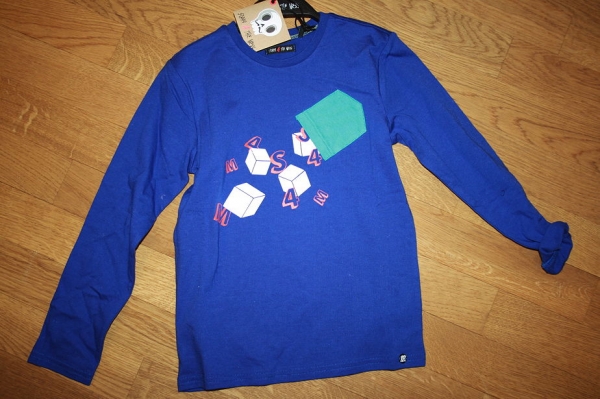 Sorry4theMess longsleeve "dice cup" bleu