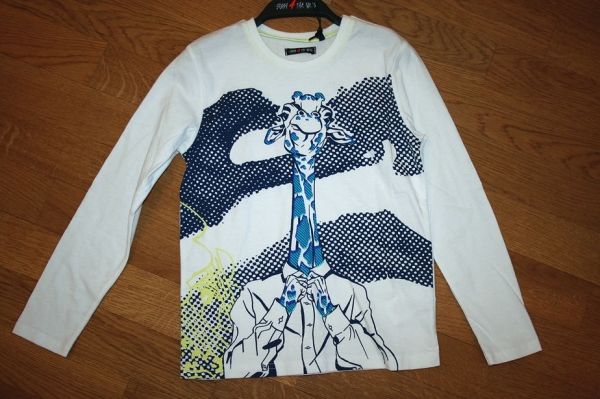 Sorry4theMess longsleeve "giraffe" blanc