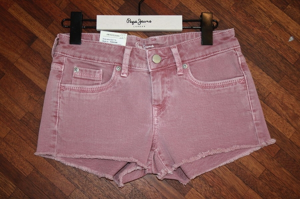 Pepe Jeans Teen denim shorts Elsy washed red