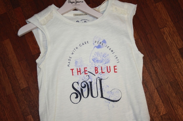 Pepe Jeans singlet/top Clide JR factory white