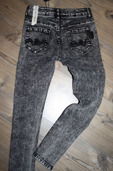 Sorry4theMess skinny denim pants black acid wash