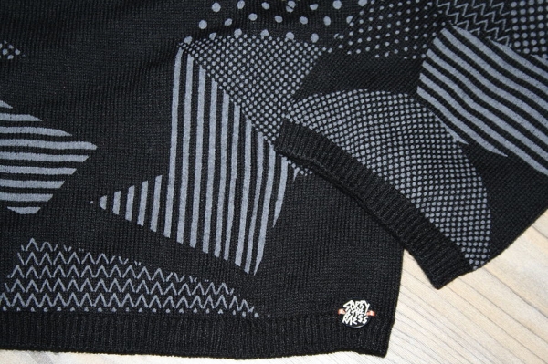 Sorry4theMess knitted cardigan noir