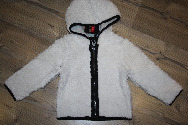 Sorry4theMess Teddy Wende-Sweatjacke blanc