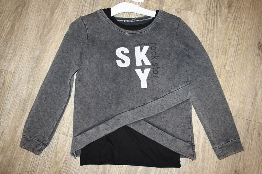 Geisha boxy fit sweater bleached grey