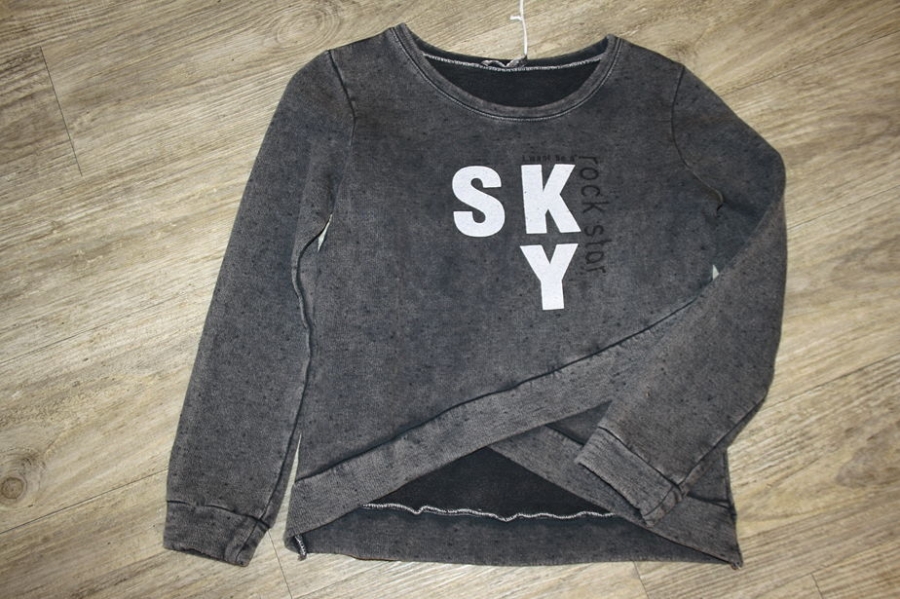 Geisha boxy fit sweater bleached grey
