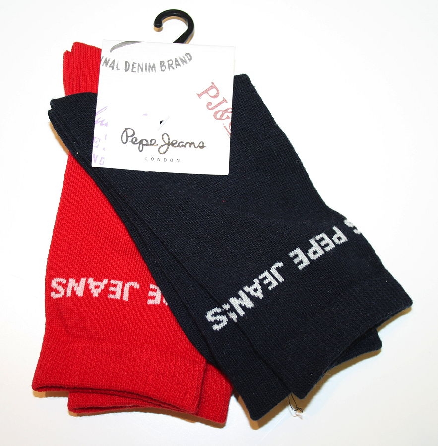 Pepe Jeans lot of 2 basic logo socks Cara multi