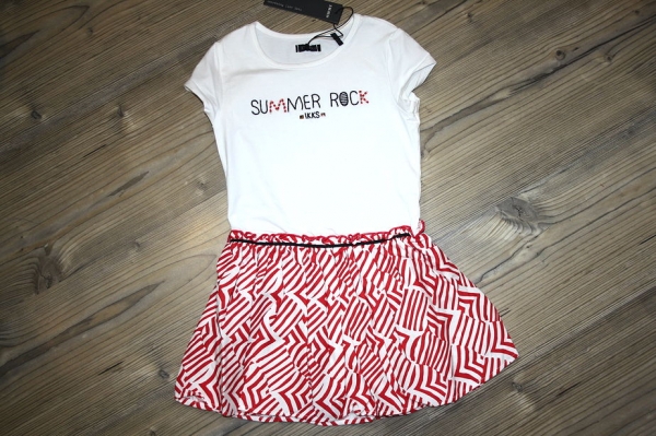 IKKS exclusive Boho Rock Kleid "Summer Rock" blanc cassé
