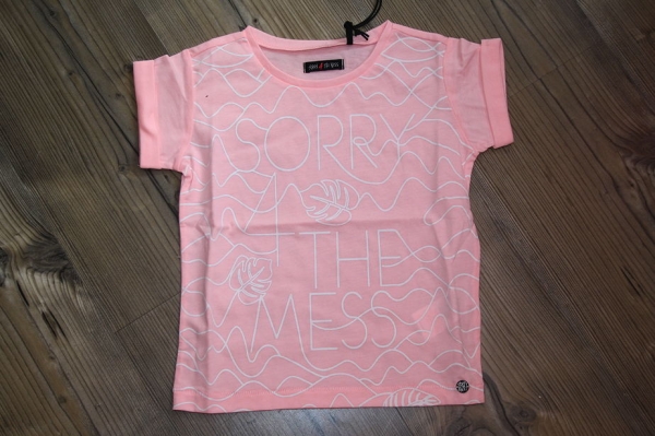 Sorry4theMess feines Logo T-Shirt rose pale