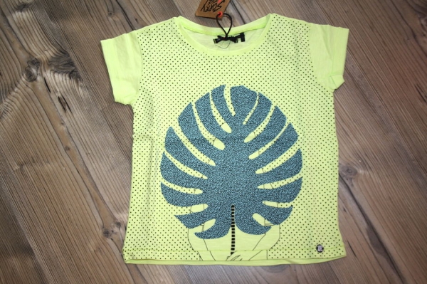 Sorry4theMess Pünktchen T-Shirt jaune fluo