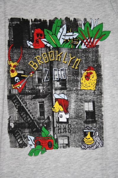IKKS garcon city black t-shirt "Brooklyn" gris chiné