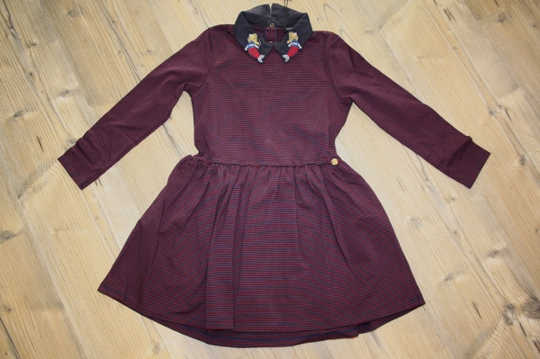 IKKS cargo longsleeved jerseydress bodeaux rayé