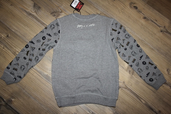 Sorry4theMess sweatshirt gris chiné foncé