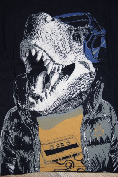 Sorry4theMess longsleeve "dino" bleu denim foncé