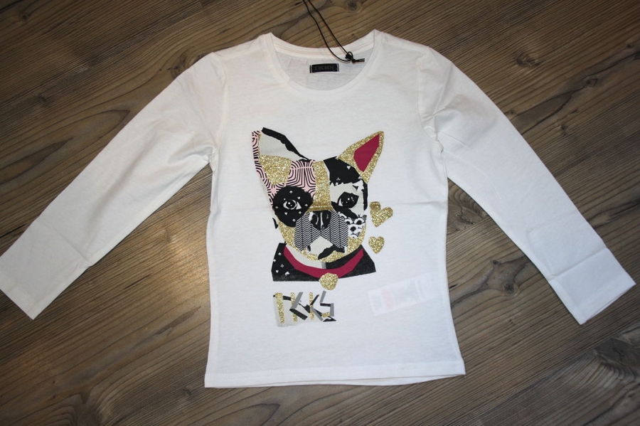 IKKS city black longsleeve blanc cassé