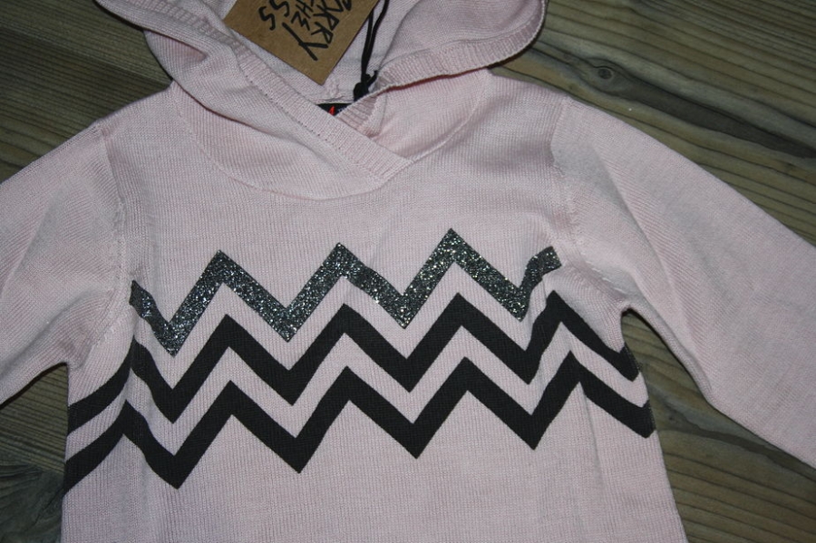 Sorry4theMess Kapuzen-Strickkleid rose poudre