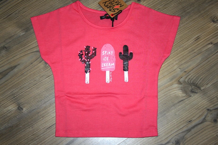 Sorry4theMess t-shirt "spiky ice cream" fuschia