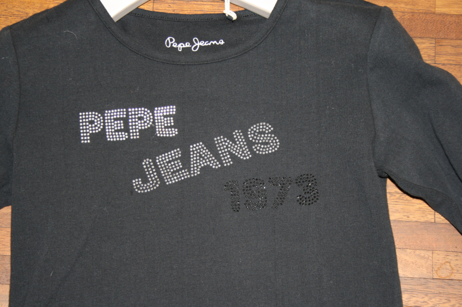 Pepe Jeans Logo Langarmshirt Juncal JR black