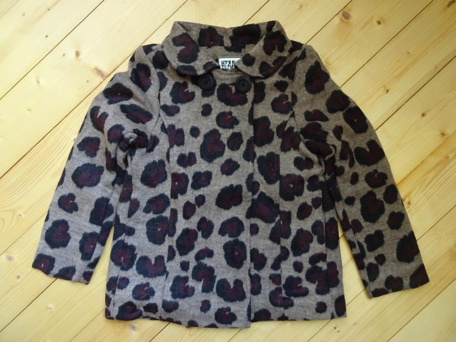 Like FLO caban jacket wool animal bordeaux