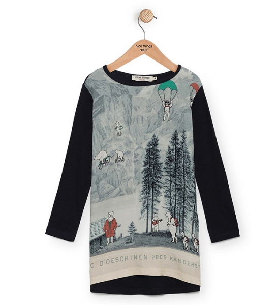 nice things longsleeved jerseydress Mountains and Bears navy