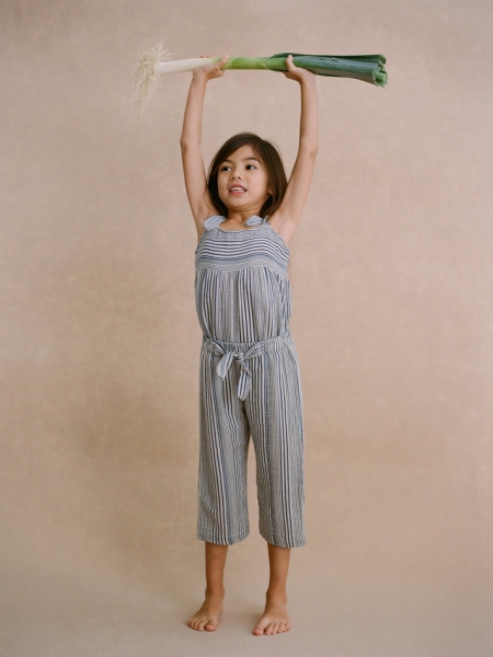 nice things striped sailor trousers ink blue