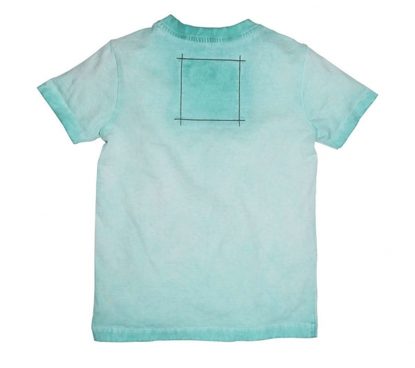 moodstreet t-shirt animal washed turquoise