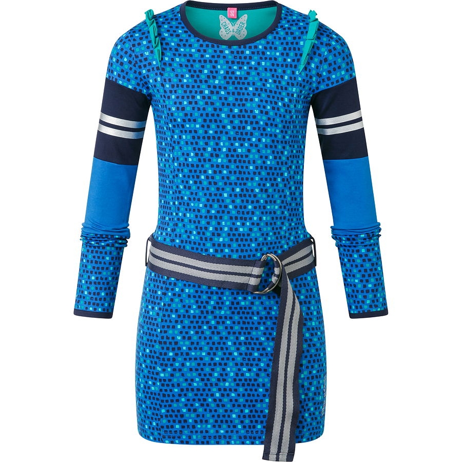 Chaos and Order longsleeved jerseydress Maartje kobalt