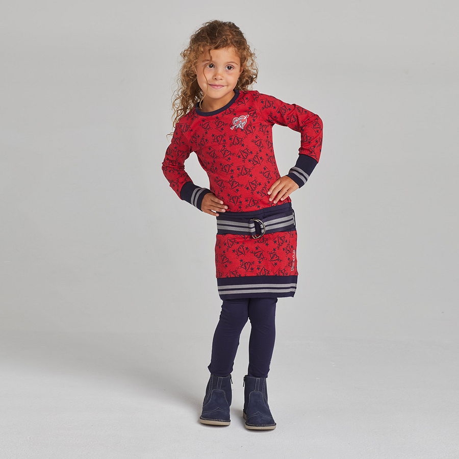 Chaos and Order longsleeved jerseydress Maira red