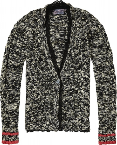 Vingino knitted long cardigan Madelein black