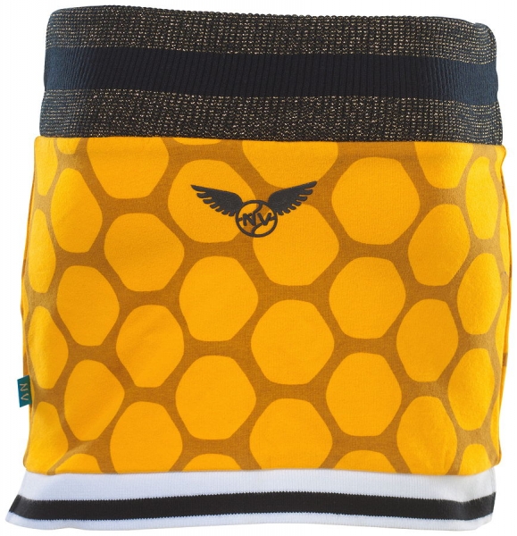 Ninni Vi mini jerseyskirt layer yellow/gold fusion ---size 13/14y left only---