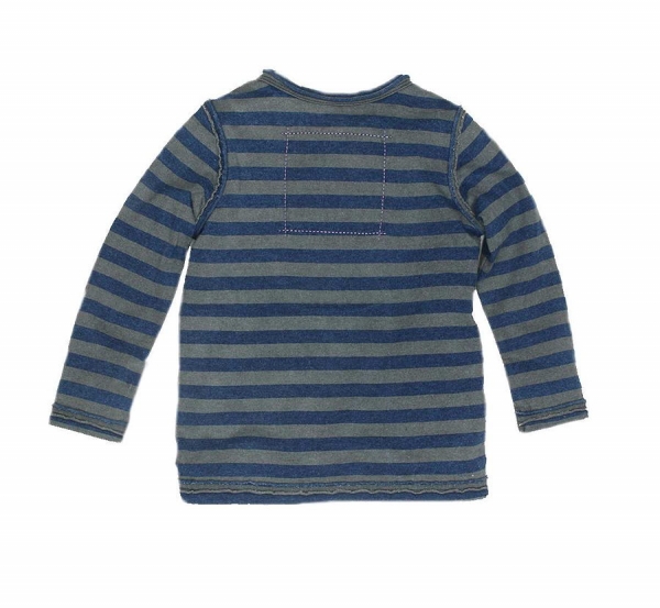 moodstreet Mini boys Ringel-Langarmshirt jeans