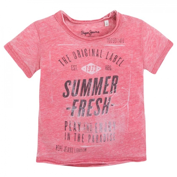 Pepe Jeans T-Shirt "summer fresh" Jeremy cardinal red