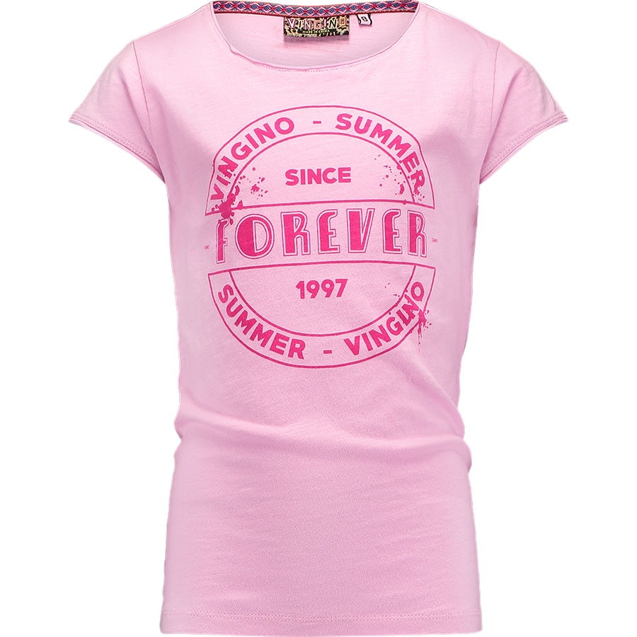 Vingino logo t-shirt "Forever" Hanne candy pink
