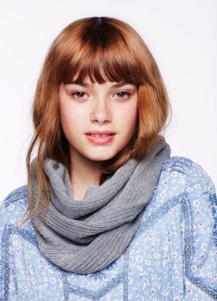 Pepe Jeans Feinstrick-Loopschal Rib collar grey marl