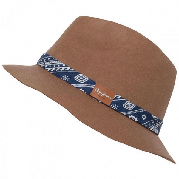 Pepe Jeans woolen hat Lala camel