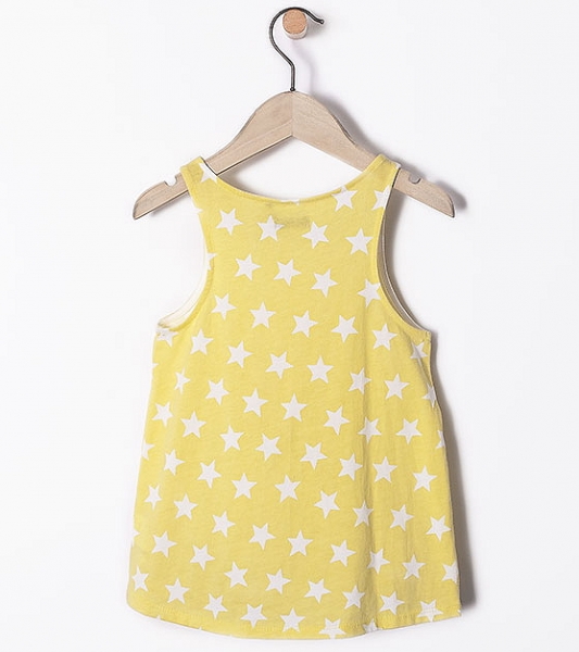 IKKS back to summer sleeveless top jaune