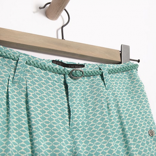 IKKS city couleur loose fit pants glacier