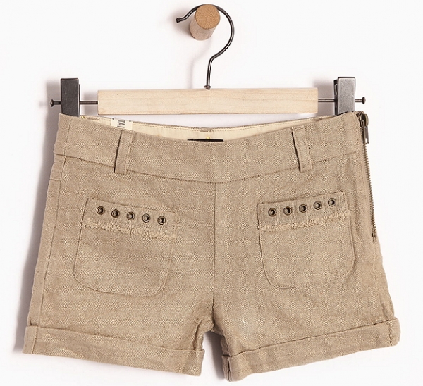 IKKS city chic lin shorts camel