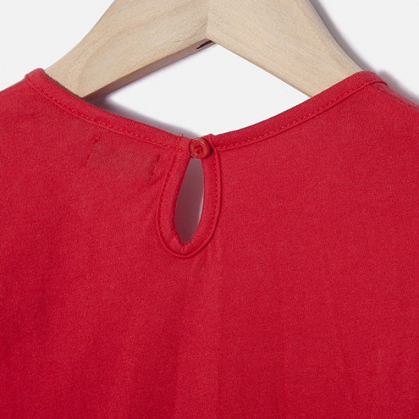 IKKS city black Langarmshirt "Herz" rouge lipstick ---nur noch Größe 4a/104---