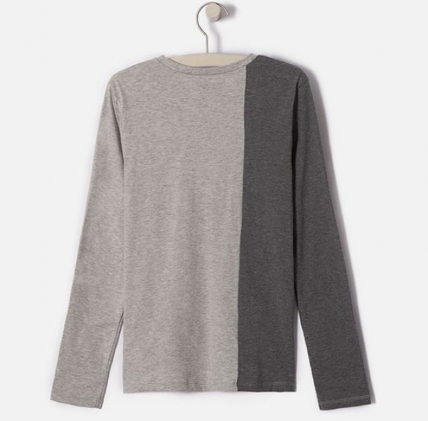 WAY by IKKS garcon College Rock longsleeve gris chiné ---size M/16y left only---