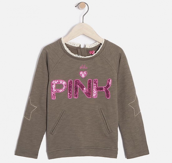 IKKS Nomad Chic sweatshirt "PINK" taupe