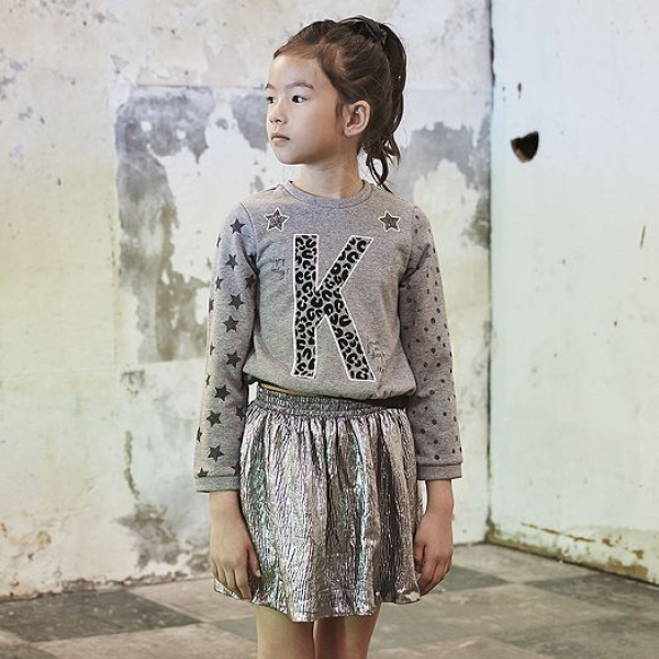 IKKS Neon Bitume sweatshirt gris chiné