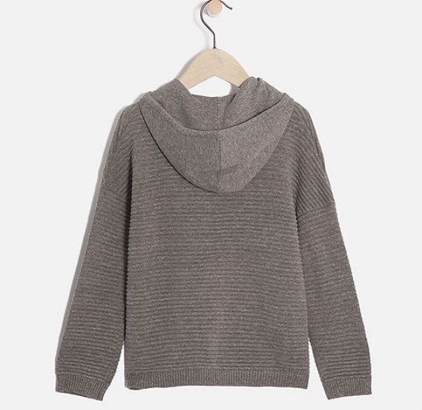 IKKS city black Kapuzen-Pullover gris chiné