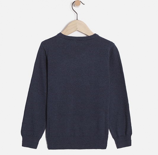 IKKS garcon electrik blue knitted pullover indigo