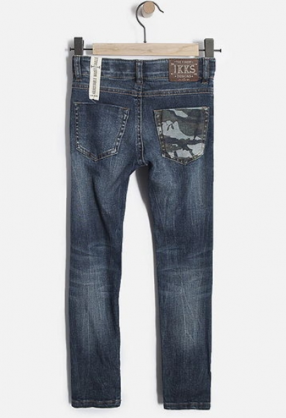 IKKS garcon Jeans Store slim denim pants brut dirty folk