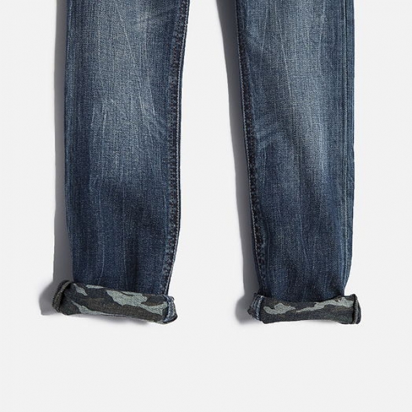 IKKS garcon Jeans Store slim denim pants brut dirty folk