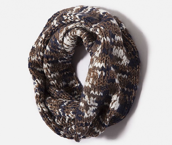 WAY by IKKS Campus knitted loop scarf/tube dark blue