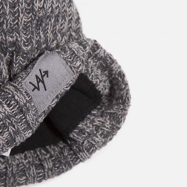 WAY by IKKS garcon Urban Explorer knitted hat gris chiné foncé